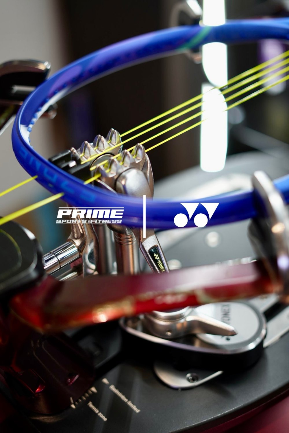 Precision stringing at Prime Sports