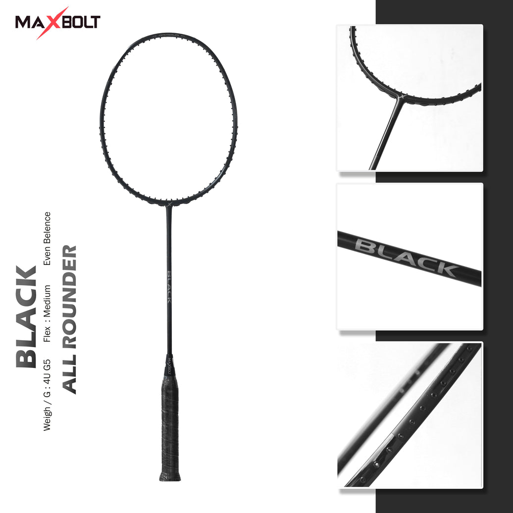 Maxbolt BLACK Badminton Racket