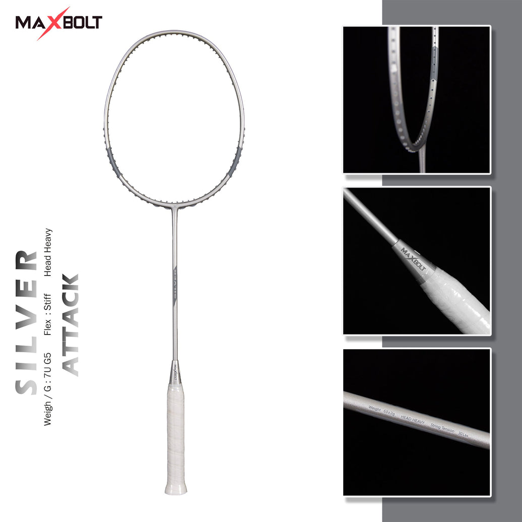 Maxbolt SILVER Badminton Racket