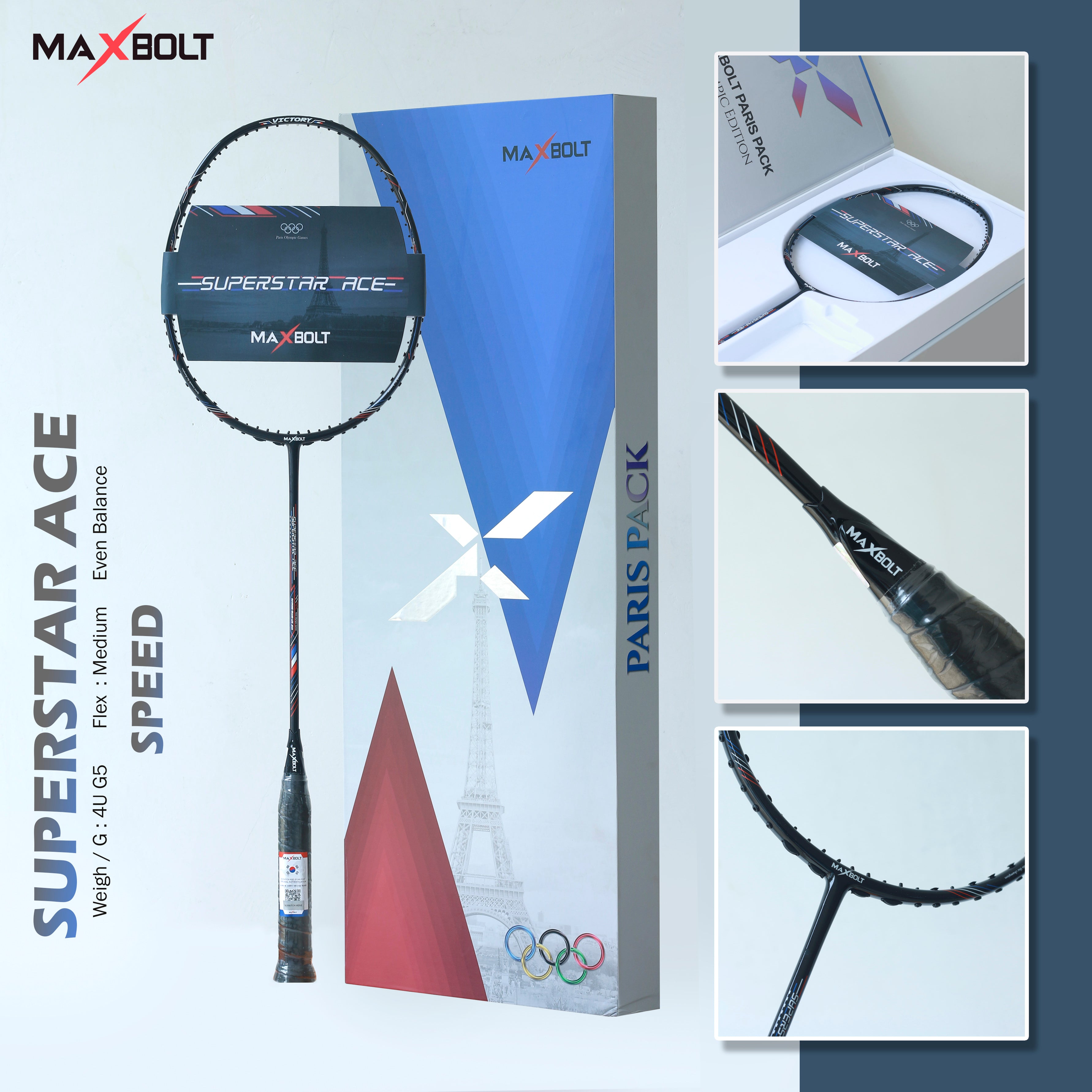 Maxbolt SUPERSTAR ACE Badminton Racket