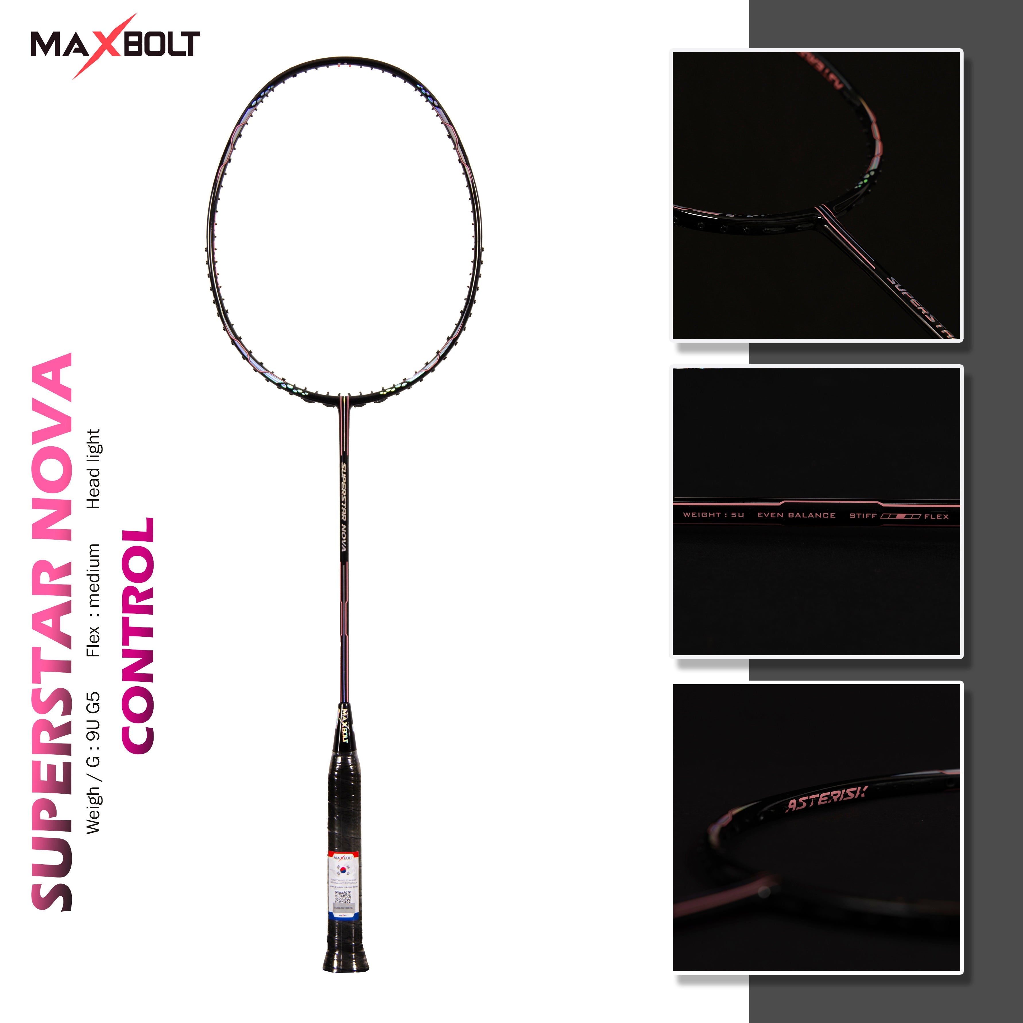 Maxbolt SUPERSTAR NOVA Badminton Racket
