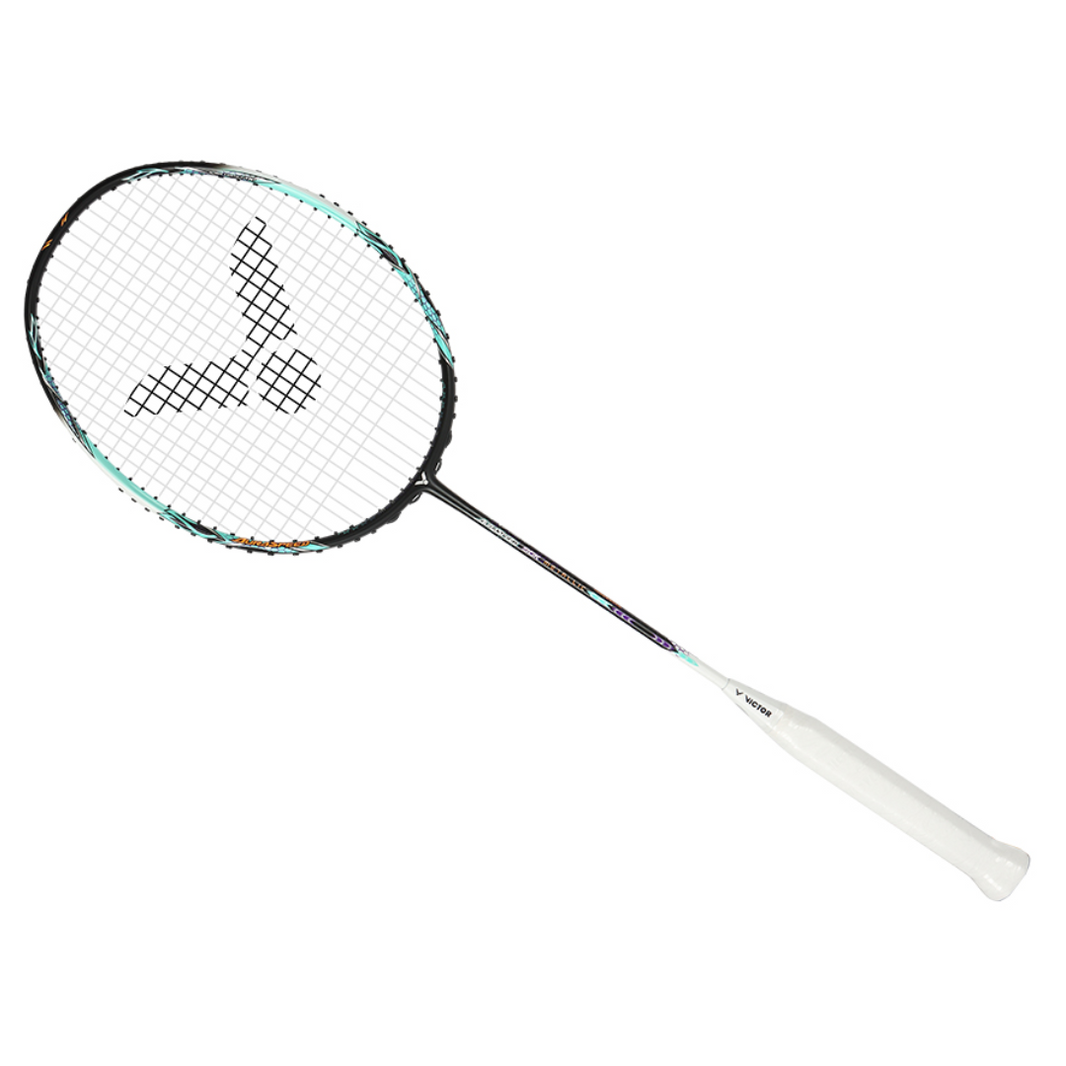 Victor Auraspeed 90K Metallic badminton racket in Pale Turquoise