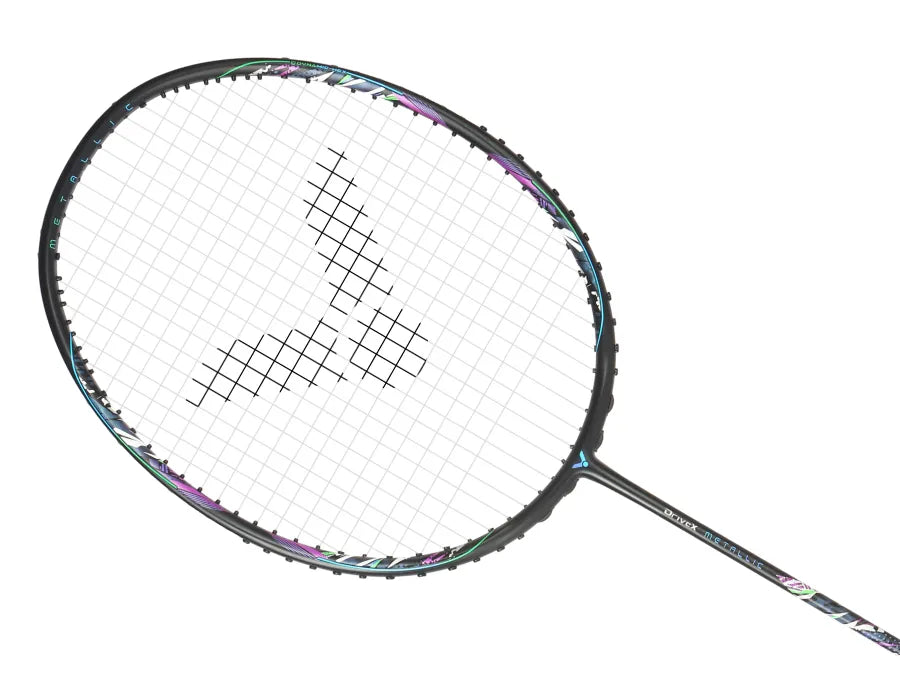 Victor DriveX Metallic C badminton racket in Black
